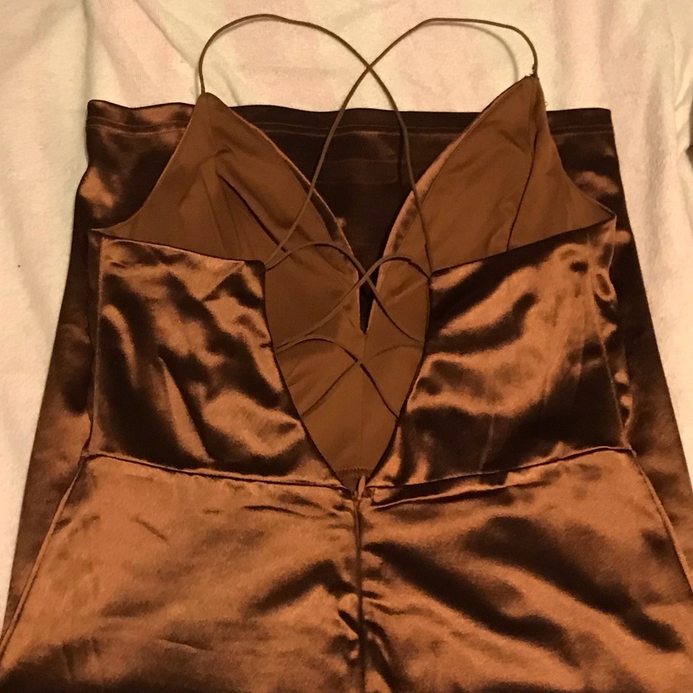 Bronze shiny dress